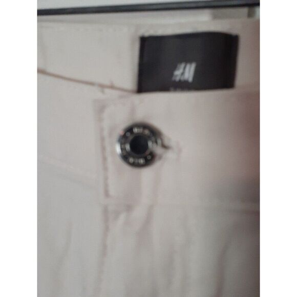 H&M white summer jeans size 31 new nwt denim pants m l 8 10 12 - Picture 5 of 10